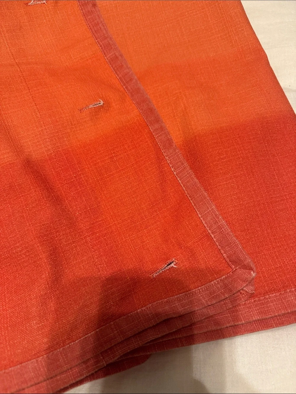 Anthropologie Maximus Ombre Shower Curtain in Gold, Coral & Cream. New